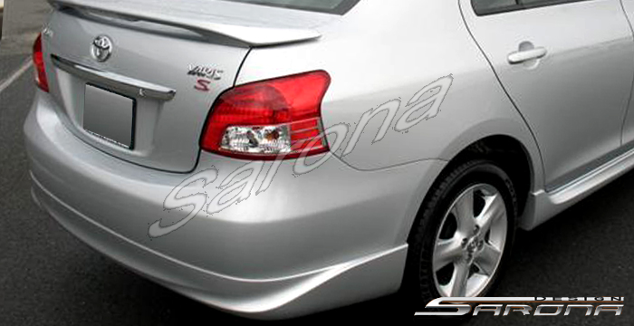 Custom Toyota Yaris  Sedan Rear Lip/Diffuser (2006 - 2009) - $360.00 (Part #TY-008-RA)